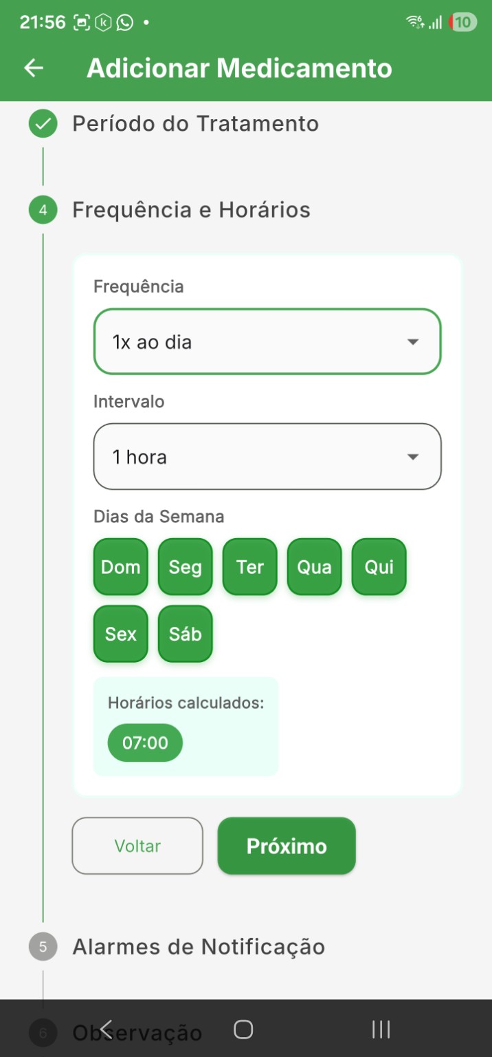 Etapa Frequência e Horários
